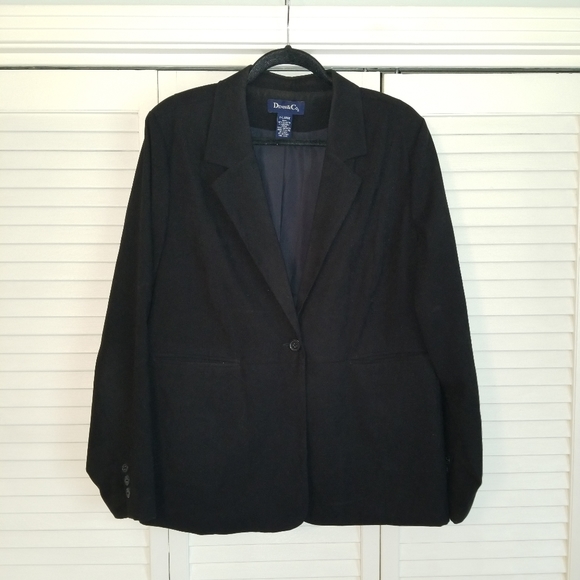 Denim & Co black blazer size XL - Picture 4 of 6